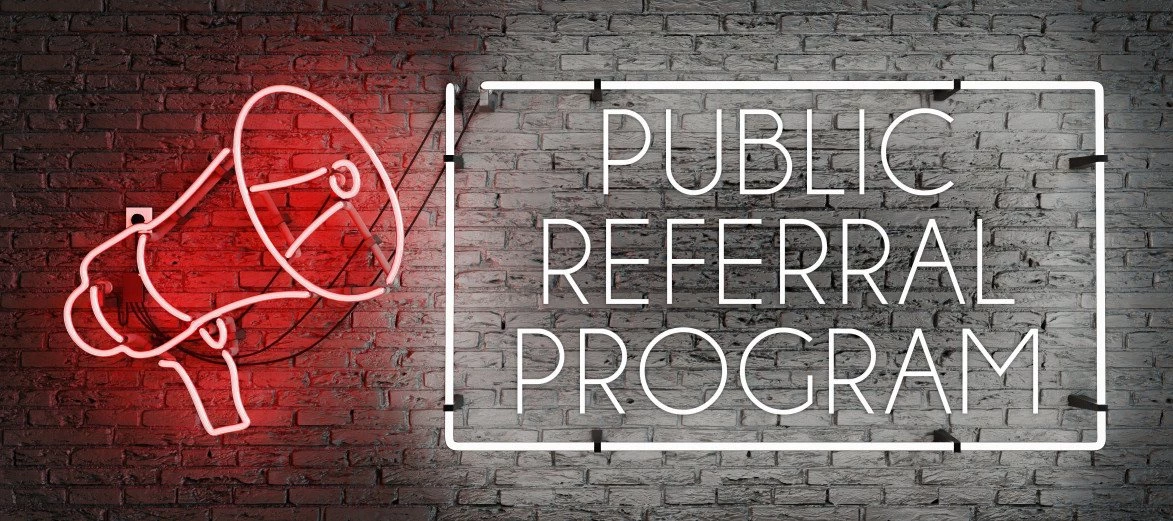 Picture of graphic representing our referral program.